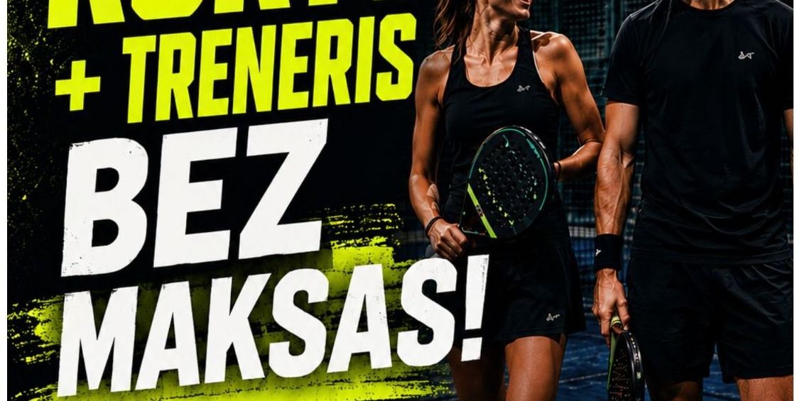 Izmēģini padel Kvartālā 86 bez maksas!