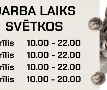 Darbo laiko pakeitimai balandį